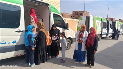 محافظ الجيزة: إجراء الكشف الطبي على 11874 مواطنا من خلال 12 قافلة علاجية شاملة