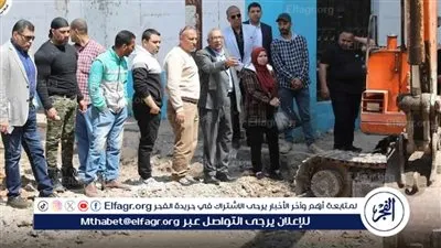 الانتهاء من أعمال إصلاح كسر مفاجئ في خط مياه بقطر 300 مم في المنيا