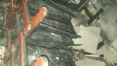 السيطرة على حريق اندلع بكنيسة القديس أثناسيوس الرسولي بقليوب