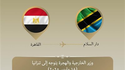 وزير الخارجية والهجرة يتوجه إلى تنزانيا في زيارة ثنائية