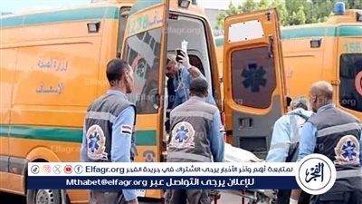 إصابة 5 أفراد من أسرة واحدة في حادث تصادم على الصحراوي بالمنيا