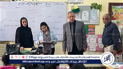 دسوقى يتفقد سير العمل ببعض مدارس إدارة أسيوط التعليمية 
