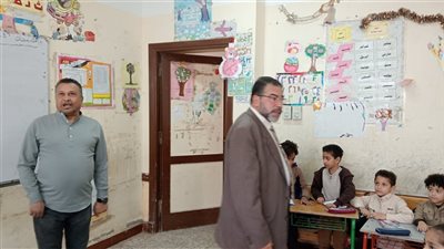 وكيل مديرية التربية والتعليم في الدقهلية في جولة بمدارس المطرية والمنزلية 