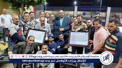 رئيس مياه سوهاج يكرم العاملين بمحطة السكساكا أكبر محطة سطحية بالمحافظة