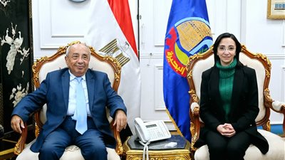 النبراوي ومحافظ البحيرة يبحثان سبل التعاون ويضعان حجر الأساس لنادي المهندسين بدمنهور