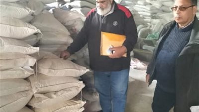 ضبط 11 طن و500 كيلو ملح طعام ومكرونة مجهولة المصدر في بلبيس