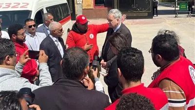 السفير الألماني يورجن شولتس يعود إلى العريش لإستقبال المساعدات الإنسانية إلى غزة