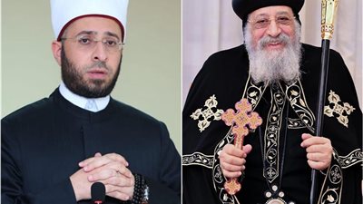  البابا تواضروس يهنئ وزير الأوقاف بعيد الفطر المبارك