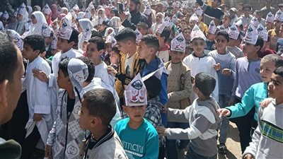 زفة كبيرة لحفظة القرآن الكريم تشمل 600 طفل بقنطرة النعناعية بالمنوفية