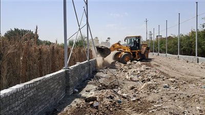 إزالة 22 حالة بناء مخالف وتعدي علي الأراضي الزراعية وأملاك الدولة بالجيزة