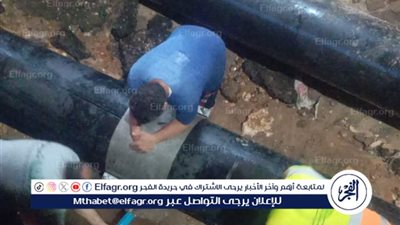 مياه أسيوط تنتهي من إصلاح خط مياه 500 GRP بمنطقة الوليدية بحى شرق 