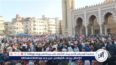 وقفة تضامنية للآلاف من أهالى الغربية لدعم القضية الفلسطينية ورفض التهجير (صور)