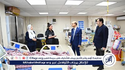 رئيس جامعة أسيوط يزور المستشفيات الجامعية للاطمئنان على الخدمات الطبية المقدمة للمرضى فى العيد 