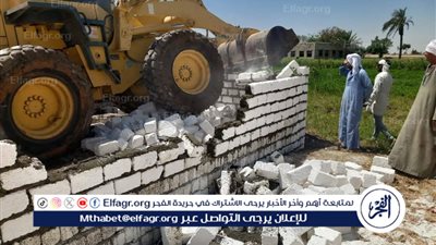 محافظ المنيا: حملات مكثفة لإزالة التعديات على الأراضي الزراعية خلال عطلة عيد الفطر