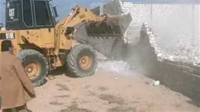 ضمن الموجة الـ25.. إزالة 4 حالات تعد على أراضي أملاك الدولة في الشرقية