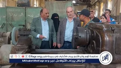 رئيس مياه القناة يتفقد الادارات الفنية والورشة الميكانيكية المركزية ورفع الصرف الصحي