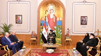 البابا تواضروس يستقبل قيادات حزب الجبهة الوطنية