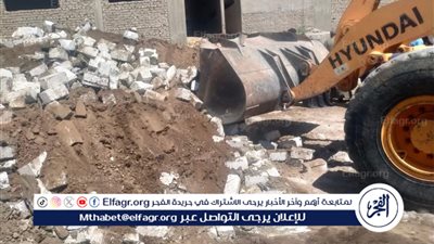 إزالة 278 حالة تعدٍ على الأراضي الزراعية وأراضي أملاك الدولة بالمنيا