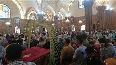 أقباط الفيوم يحتفلون بأحد السعف 