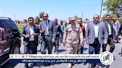 محافظ سوهاج يتفقد رصف طريق جرجا بندار العسيرات بطول 9 كم