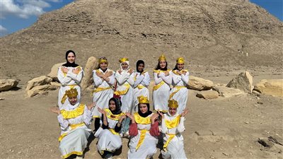 زيارة علمية وأثرية لطالبات مدرسة المحمدية بنات لهرم هوارة واللاهون بالفيوم