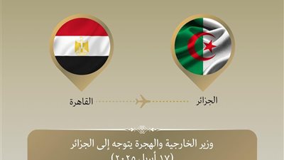 وزير الخارجية يتوجه إلى الجزائر لبحث العلاقات الثنائية 