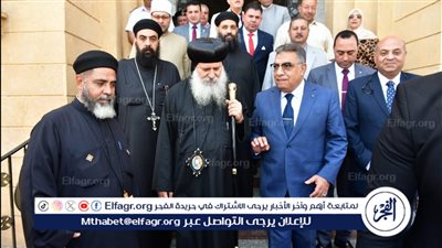 محافظ الدقهلية يقدم التهنئة بعيد القيامة المجيد للأخوة المسيحيين بدير القديسة دميانة ببلقاس