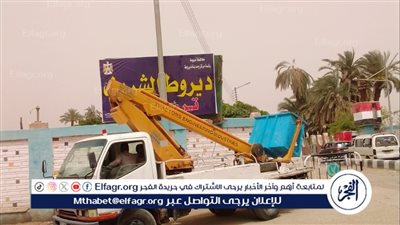 رئيس مركز ديروط فى أسيوط يتابع أعمال التطوير بقرية ديروط الشريف