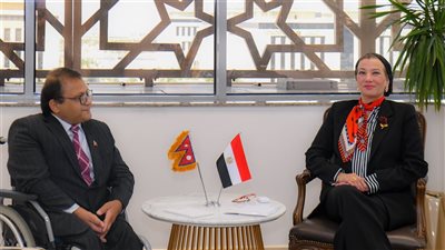 وزيرة البيئة تستقبل سفير النيبال لبحث سبل التعاون المشترك