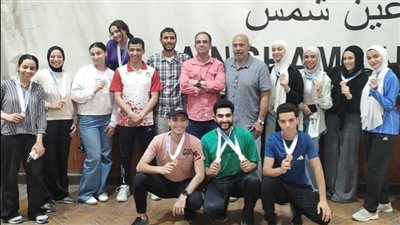 جامعة حلوان تتألق في بطولة الشهيد الرفاعي للجامعات وتحصد 11 ميدالية