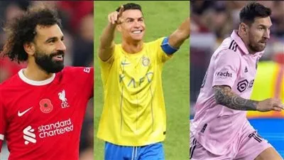 رونالدو يتفوق على صلاح وميسي في قائمة خاصة