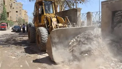 حملات نظافة مكبرة بحدائق الأهرام في الجيزة