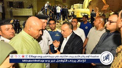 محافظ أسيوط يتفقد موقع انهيار منزل بحي غرب 