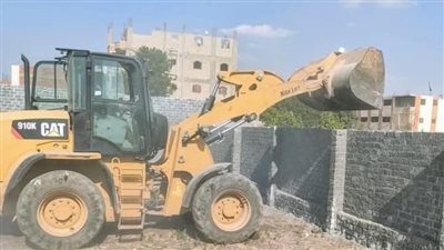 إزالة حالات التعدي بالبناء المخالف على الأراضي الزراعية في الجيزة