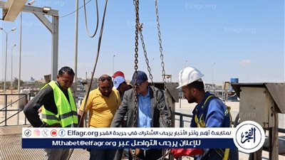 رئيس شركة الصرف الصحي بالإسكندرية يتفقد محطة معالجة العامرية لمتابعة جاهزيتها الفنية