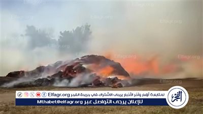 خسائر بالملايين.. حريق هائل في مخزن كتان بالغربية