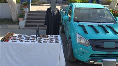 ضبط أخطر تاجر سلاح ببني سويف بحوزته ترسانة نارية