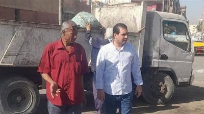 متابعة ميدانية لأعمال النظافة بنجع حمادي في الفترة الصباحية