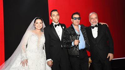 سعد الصغير وأحمد شيبه يشعلان زفاف نجل المنتج ياسر نوار