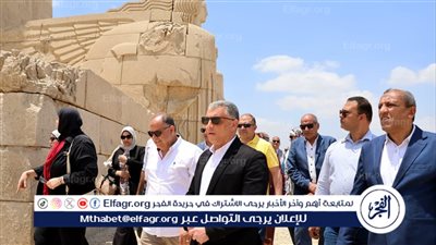 محافظ الإسماعيلية يتفقد موقع النصب التذكاري بجبل مريم