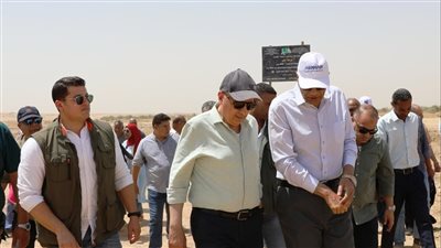 وزير الرى ومحافظ أسوان يتفقدان مشروع 
