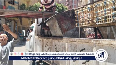 حملة مكبرة لإزالة إشغالات الباعة الجائلين بمدينة أبوتيج فى أسيوط 