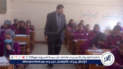 وكيل مديرية تعليم الدقهلية يتفقد سير امتحانات النقل..صور