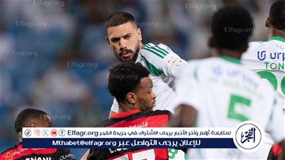 الأهلي يتفوق على الرياض في شوط المباراة الأول من الجولة الختامية للدوري السعودي