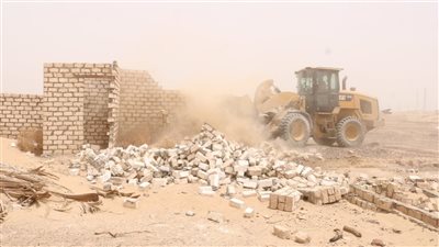 تنفيذ 35 قرار إزالة للتعديات على الأراضي الزراعية وأملاك الدولة بالجيزة