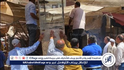 حملة مكبرة لإزالة الإشغالات والتعديات بشوارع مدينة القوصية في أسيوط 