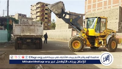 حملات مكبرة لرفع القمامة والمخلفات بشوارع مركز أبوتيج فى أسيوط 