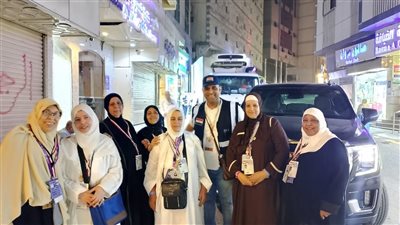 حجاج وزارة الداخلية من بورسعيد يشيدون بالخدمات ويستعدون لوقفة عرفات