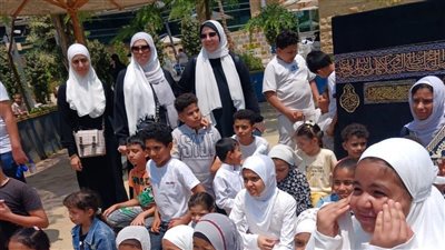 أطفال مسجد مصر يشاركون أطفال 57357 محاكاة مناسك الحج