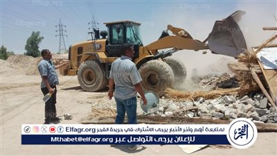 طواحين الذهب.. إزالة 12 حالة تعدٍ على أراضي أملاك دولة بقرية الأشراف في قنا